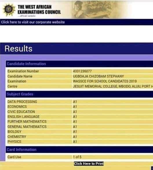 family writers press youngest best waec candidate imo state best waec candidate waec candidate