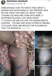 Wickedness! Lady Burns Her Maids' Buttocks With Iron