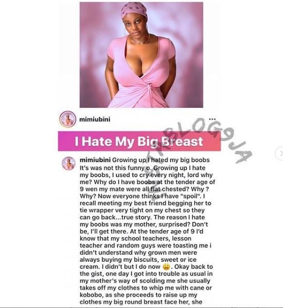 "My Breast Is Too Big And Makes Me Feel Uncomfortable"-Lady Laments (Photos)