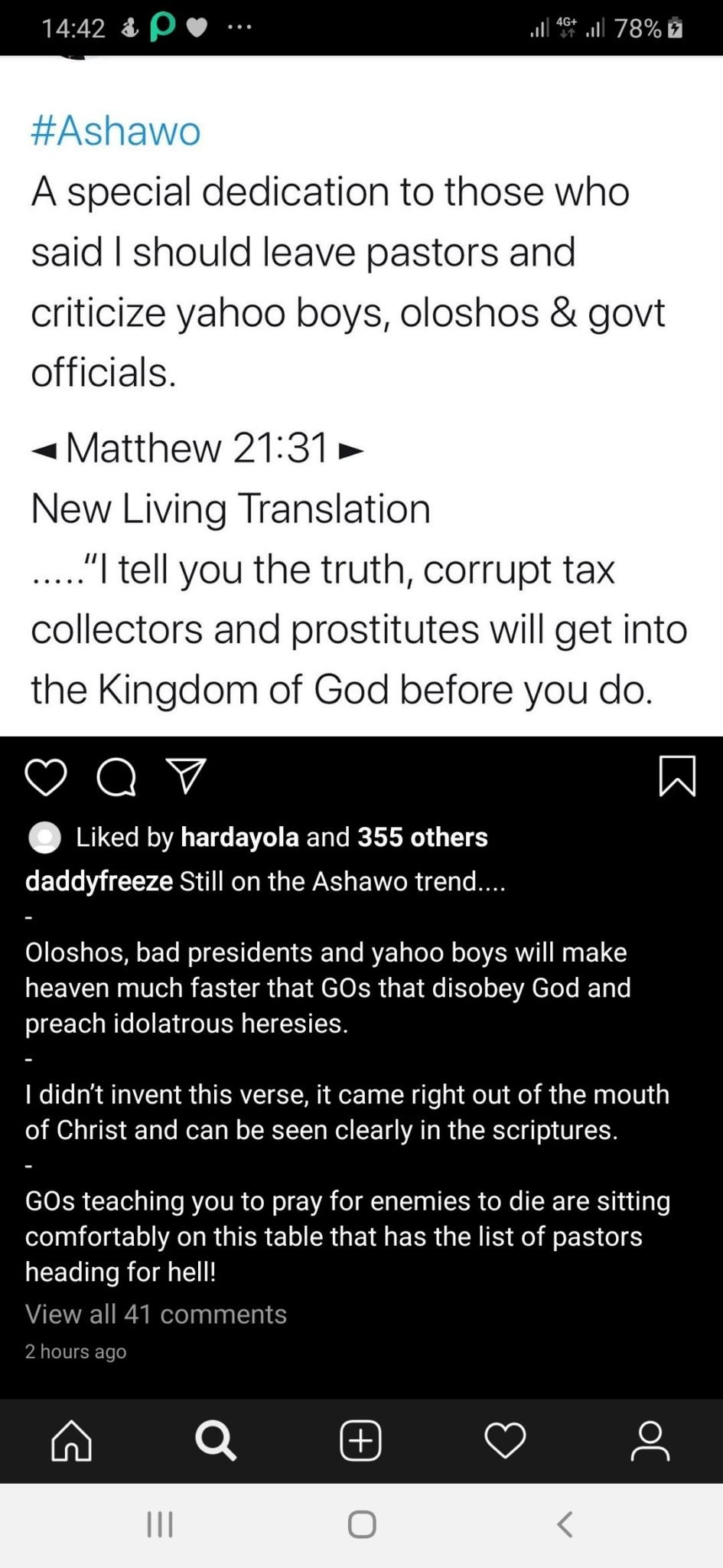 ‘Prostitutes, Yahoo Boys Will Get Into Heaven Faster Than Pastors’ – Daddy Freeze