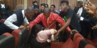 Kanu's Trial: Hoodlums beat up Sowore As Security Bars Him From Court Room