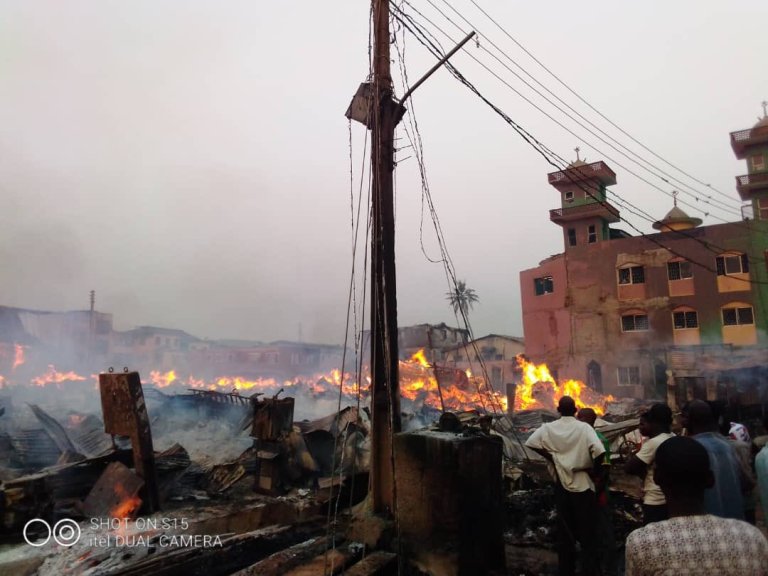 Timber Market Lagos, Razed own