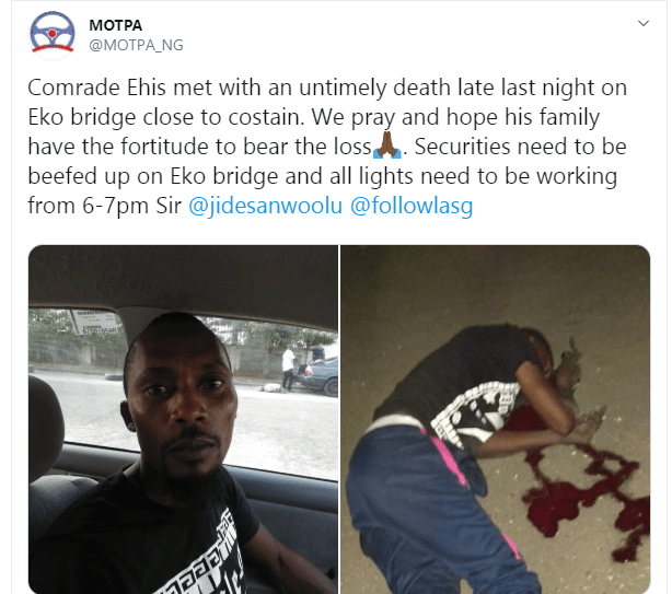 Cab Driver Killed By Hoodlums In Lagos (Graphic Photo)