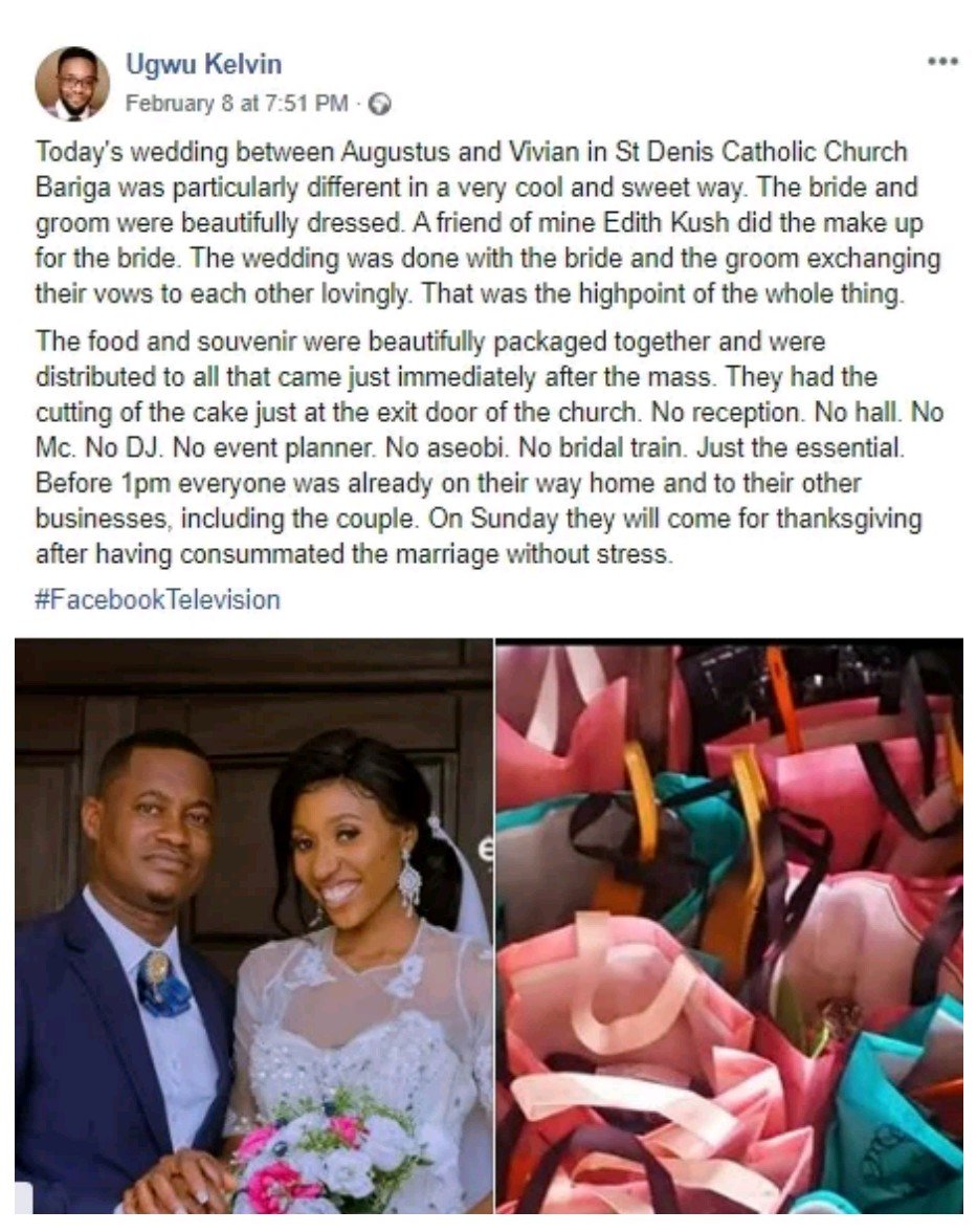 Couple Tie The Knot In Lagos Without A Reception (Photos)