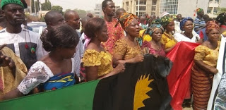 Biafra: Igbo Women Protest In Abuja, Demands For Biafra