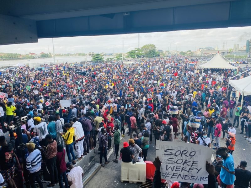 See How Nigerians Remembered Lekki Toll Gate Shooting 101 Days After