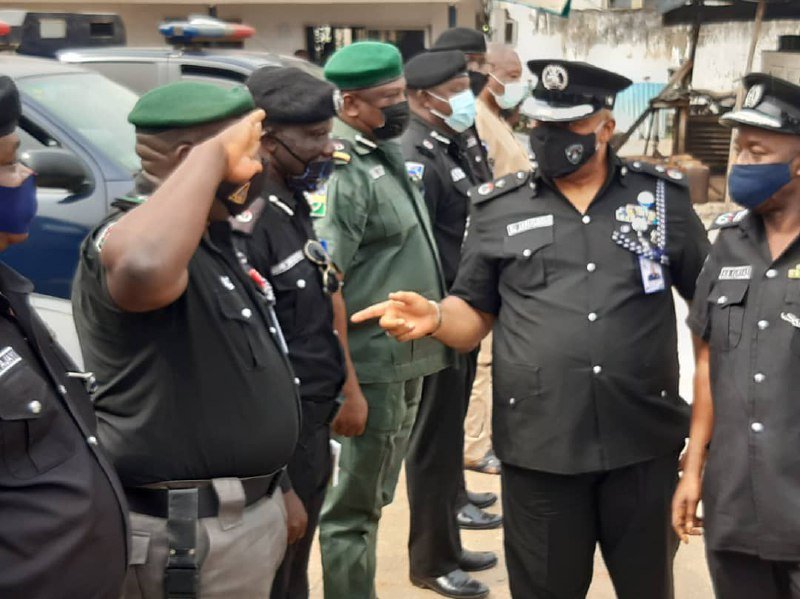 The Commissioner Of Police Anambra State, CP Monday Bala Kuryas, fsi meets police officers 