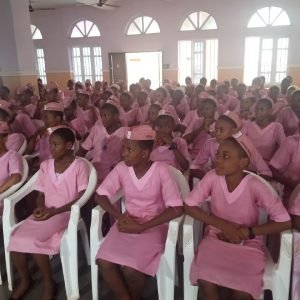 The students of St Kizito Girls Secondary School, Umudioka