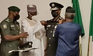 Acting IGP Alkali Baba Decorated By Osinbajo