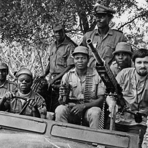 Biafran soldiers in what looked like the Nsukka Sector