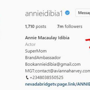 Annie Idibia Briefly Yanks Off Her Husband’s Surname ‘Idibia’ From Her Instagram Bio