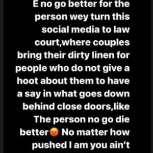 Annie Idibia Saga: Actress Nkechi Blessing Slams Use Of Social Media As ‘Law Court’