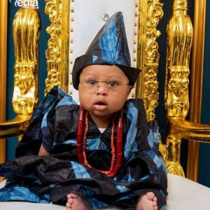 Tonto Dikeh's Ex-Husband And New Family  Graces The Cover Of September Issue Of Mediaroom (Photos)