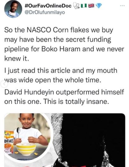 Terrorism Sponsorship: Nigerians Burn Cornflakes Pack After Alleged Revelation (Photo)