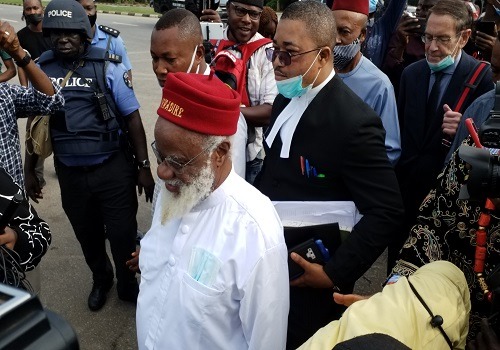 JUST IN: British Envoy, Ex-Anambra Gov Arrive In Court For Kanu’s Trial [Photos]