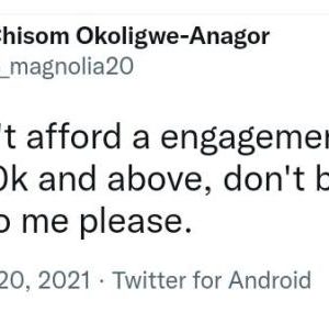Nigerian Lady Issues A Stern Warning To Her Prospective Suitors