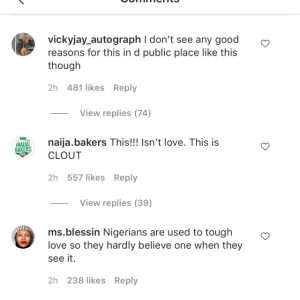Nigerians Reacts To Video Of Actress, Anita Joseph’s Husband Massaging Her Feet At An Event (Watch)