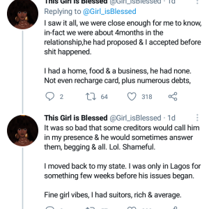Nigerian Lady Recounts Her Experience With Helping Men