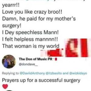 "How Wizkid Paid For My Mother’s Surgery" – Man Narrates