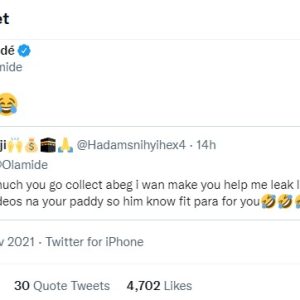 Singer Olamide Reacts To ‘Bribe’ To Leak Five Of Wizkid’s Unreleased Songs