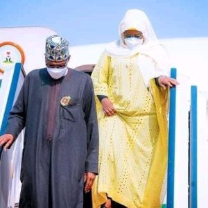 ‘Aisha Buhari Is Pregnant?’ — Nigerians React To New Photos Of First Lady (Photos)