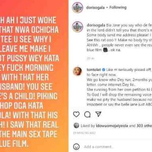 Doris Ogala Throws In Support For Tonto Dikeh After Janemena’s Cryptic Post