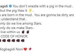 “You Don’t Wrestle With A Pig...” – Kogbagidi Shades Portable