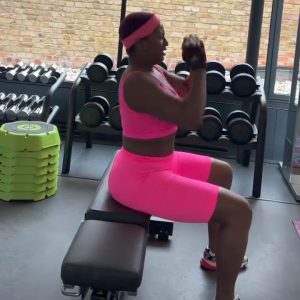 DJ Cuppy Cries Out As She Begins Workout Regime