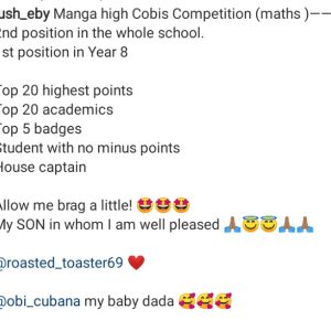 Obi Cubana’s First Son, Alex’s Grades In School, Nigerians Reacts