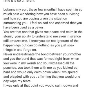 FFK's Ex Wife Precious Pens Touching Note To Her First Son On His Birthday