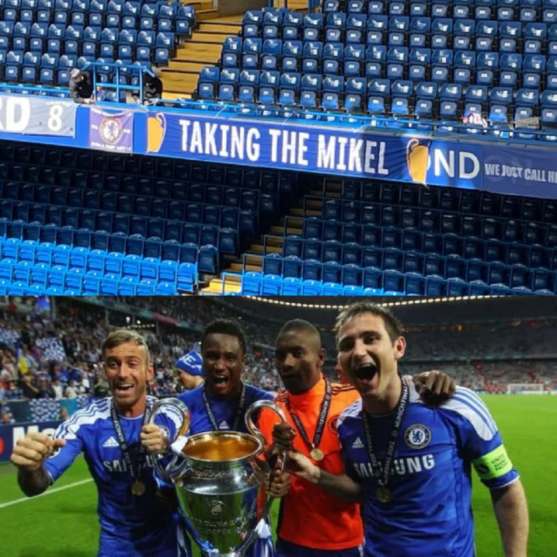 Chelsea Unveils Banner At Stamford Bridge In Honour Of Mikel Obi