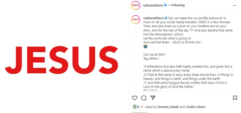 REVEALED: Why ‘Jesus’ Is Currently Trending On WhatsApp Statues Across Nigeria