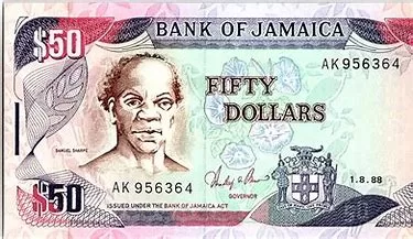 Samuel Sharpe on the $50 Jamaican note