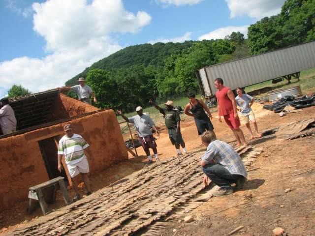 Igbos in Diaspora build mud houses with whites