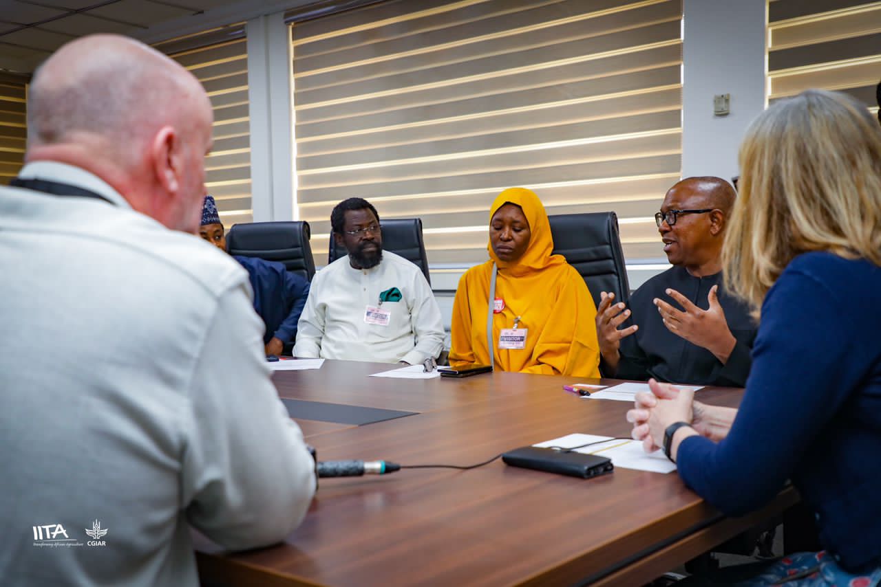 Peter Obi Engages in Discussions with Delegates and IITA Officials